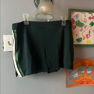 PINK Victoria’s Secret Green Track Star Mini Skort